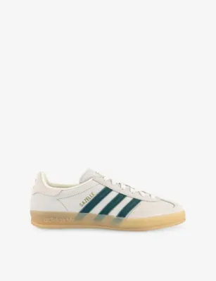 ADIDAS Gazelle Indoor Leather Trainers - EUR 41.5 / 7.5 UK MEN in CREAM WHITE WHITE CO – Mens | Trainers | Lace up trainers