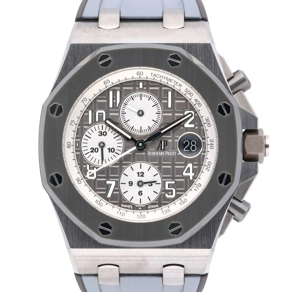 Audemars Piguet Royal Oak Offshore 26470IO.OO.A006CA.01 — 2019 — Very good in Grey Arabic – Pre-owned watches