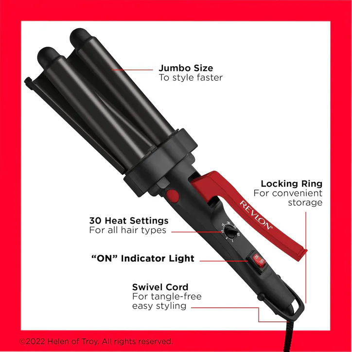 REVLON Wave Master Jumbo Waver Black Rvir3056 detail 3