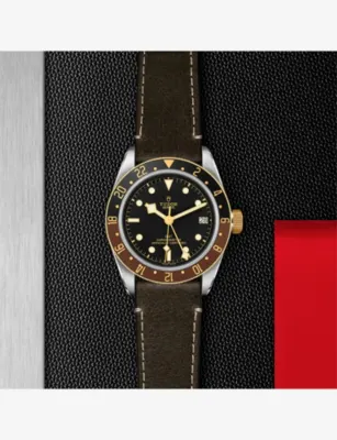 TUDOR M79833MN-0003 Black Bay GMT S&G Stainless-Steel and Leather Automatic Watch in BLACK, additional product view 3