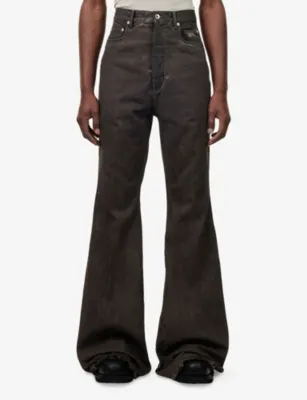 RICK OWENS Bolan Bootcut Denim Jeans detail 3