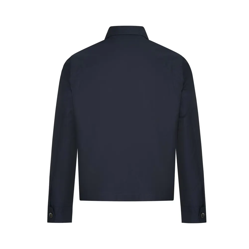 Gieves and Hawkes Men's Harrington Jacket in Navy, additional product view 2