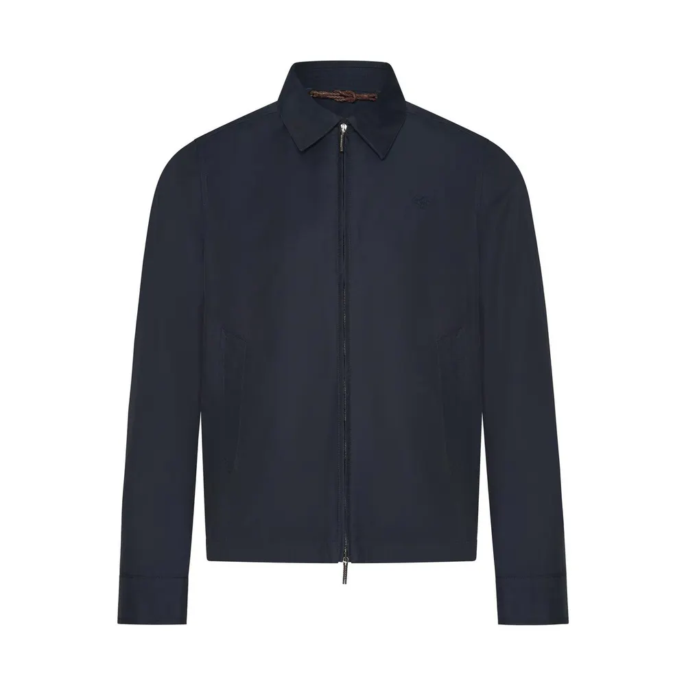 Gieves and Hawkes Men's Harrington Jacket in Navy – Clothing