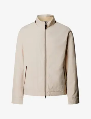 HACKETT Stand-Collar Padded Woven Jacket in NATURAL BEIGE – Mens | Coats & jackets | Lightweight