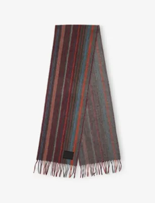 PAUL SMITH Trent Signature Stripe Lambwool Scarf