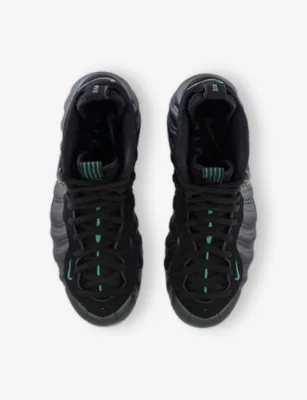 For Him Air Foamposite Pro Woven Trainers - 9 in PINE GREEN BLACK, additional product view 2