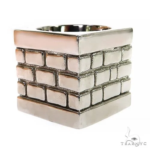 MARYAM - For Him SILVER .925 Silver Brick City Ring 68722 in 8 – Ring