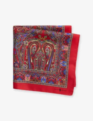 POLO RALPH LAUREN Paisley Silk Bandanna Scarf detail 2