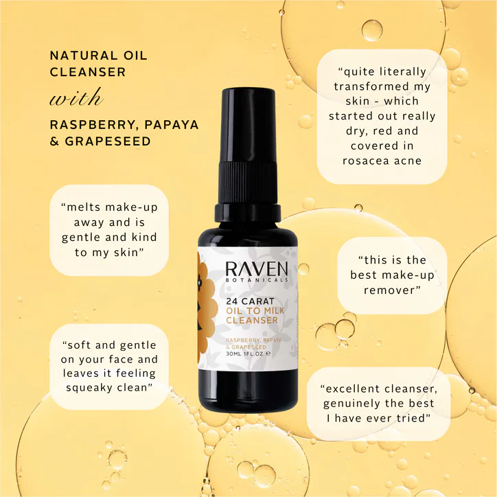 Raven Botanicals 24 Carat Cleanser 30ml detail 3