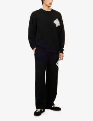 THE COUTURE CLUB Brand-Emblem Knitted Jumper detail 2