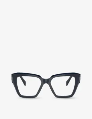 PRADA PR 09ZV sqaure-frame acetate optical glasses