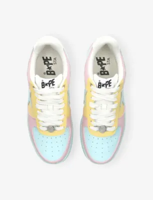 A BATHING APE BAPE STA Icon #6 M2 Leather Trainers - EUR 42.5 / 8.5 UK MEN in MULT/OTHER, additional product view 2