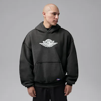 Jordan Flight Wings Men's Fleece Pullover Hoodie - Night Forest/Sail