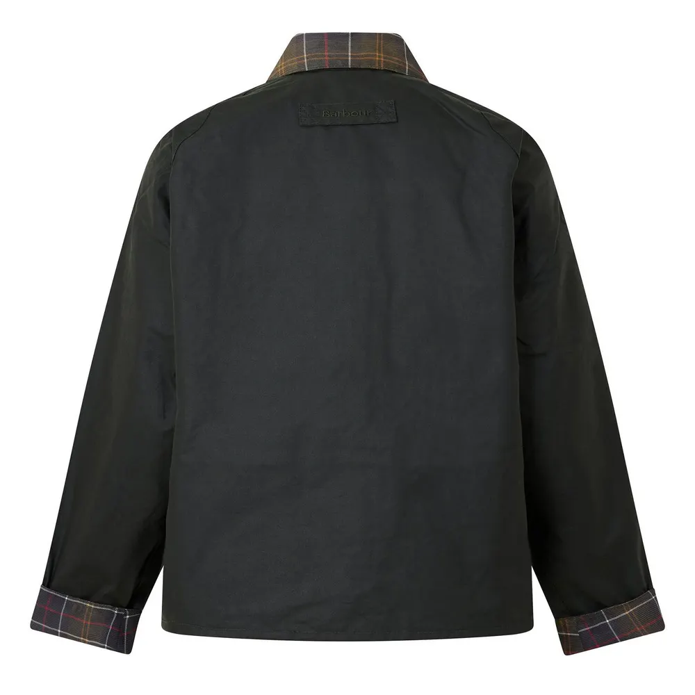 Barbour Men's Icons Spey Waxed Barn Jacket detail 2