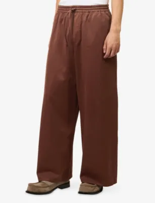 LOEWE Ibiza Drawstring-Waist Cotton Trousers detail 3
