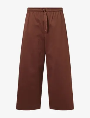 LOEWE Ibiza Drawstring-Waist Cotton Trousers