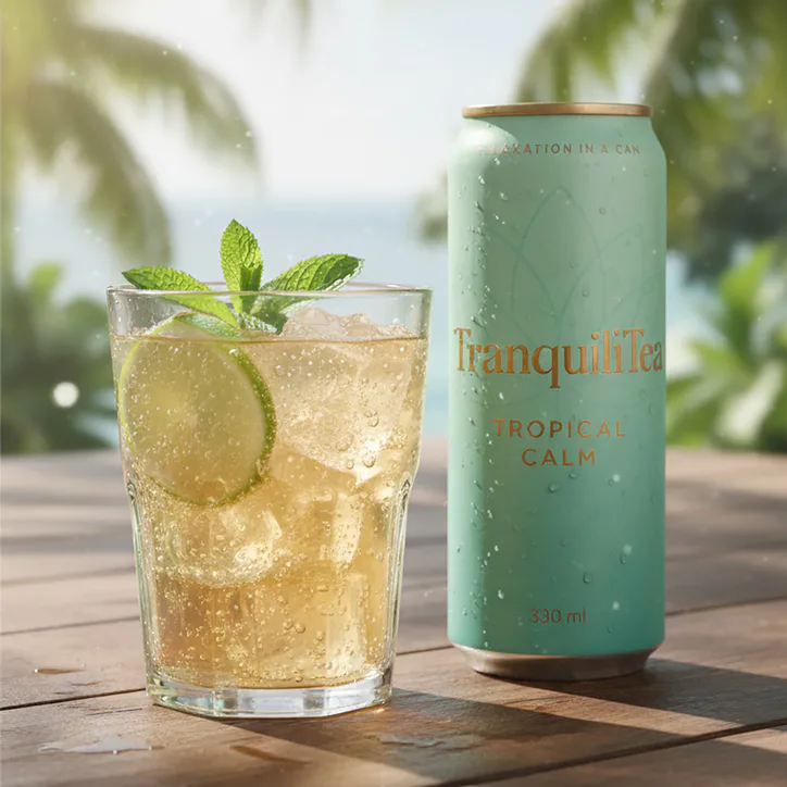 TranquiliTea Tropical Calm 330ml X 12 Can, additional product view 3