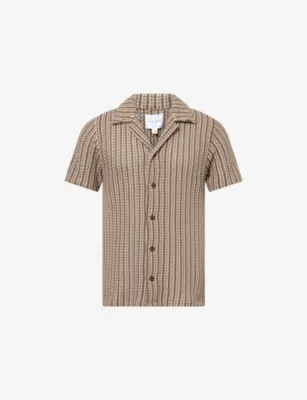 RAITH Salvador Camp-Collar Knit-Cotton Shirt