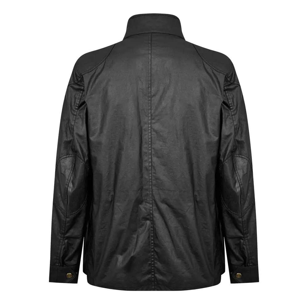 Belstaff Men's Fieldmaster Water and Wind Resistant Cotton Long Sleeve Wax Jacket detail 2