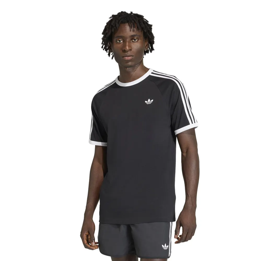adidas Originals Mens 3 Stripes T-Shirt detail 2