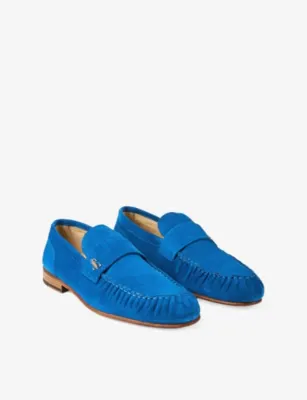 JIMMY CHOO Ellis Suede Loafers - 5 in LAGOON, additional product view 3