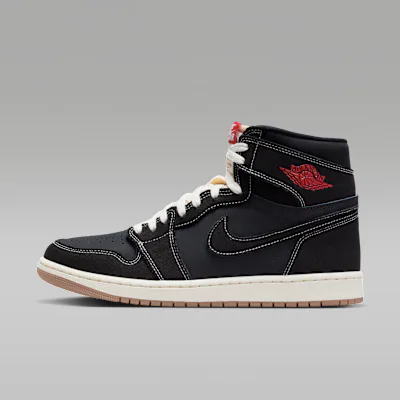 Jordan Air Jordan 1 Retro High OG Flight Club Men's Shoes - Black/Sail/Gum Medium Brown/University Red