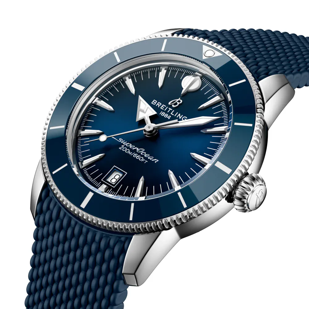 Breitling Superocean Heritage B31 Automatic 42mm Mens Watch Blue Rubber detail 3