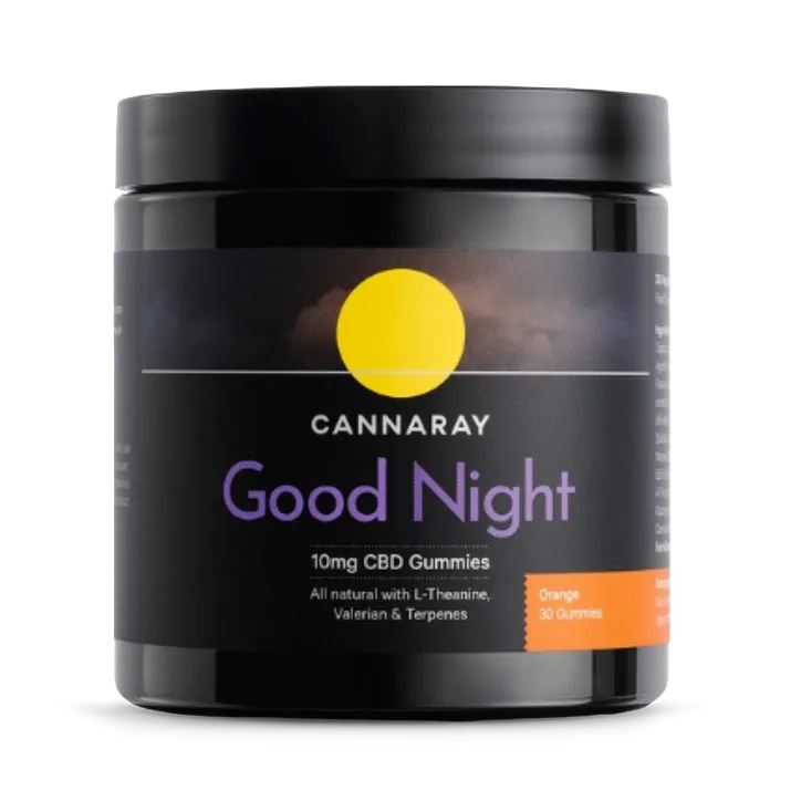 Cannaray Good Night CBD Orange Flavour 10mg 30 Gummies