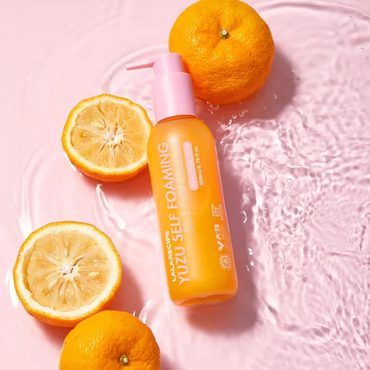 LALARECIPE Yuzu Self Foaming 3-in-1 Cleanser 200ml detail 2