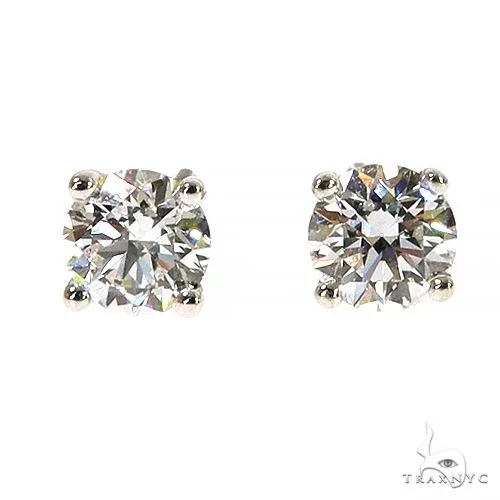 AHMED - For Him CVD 0.80 Ctw Round-Cut Diamond Studs (Lab) 68058 in Rose / 0.40 Ct Each – Earrings