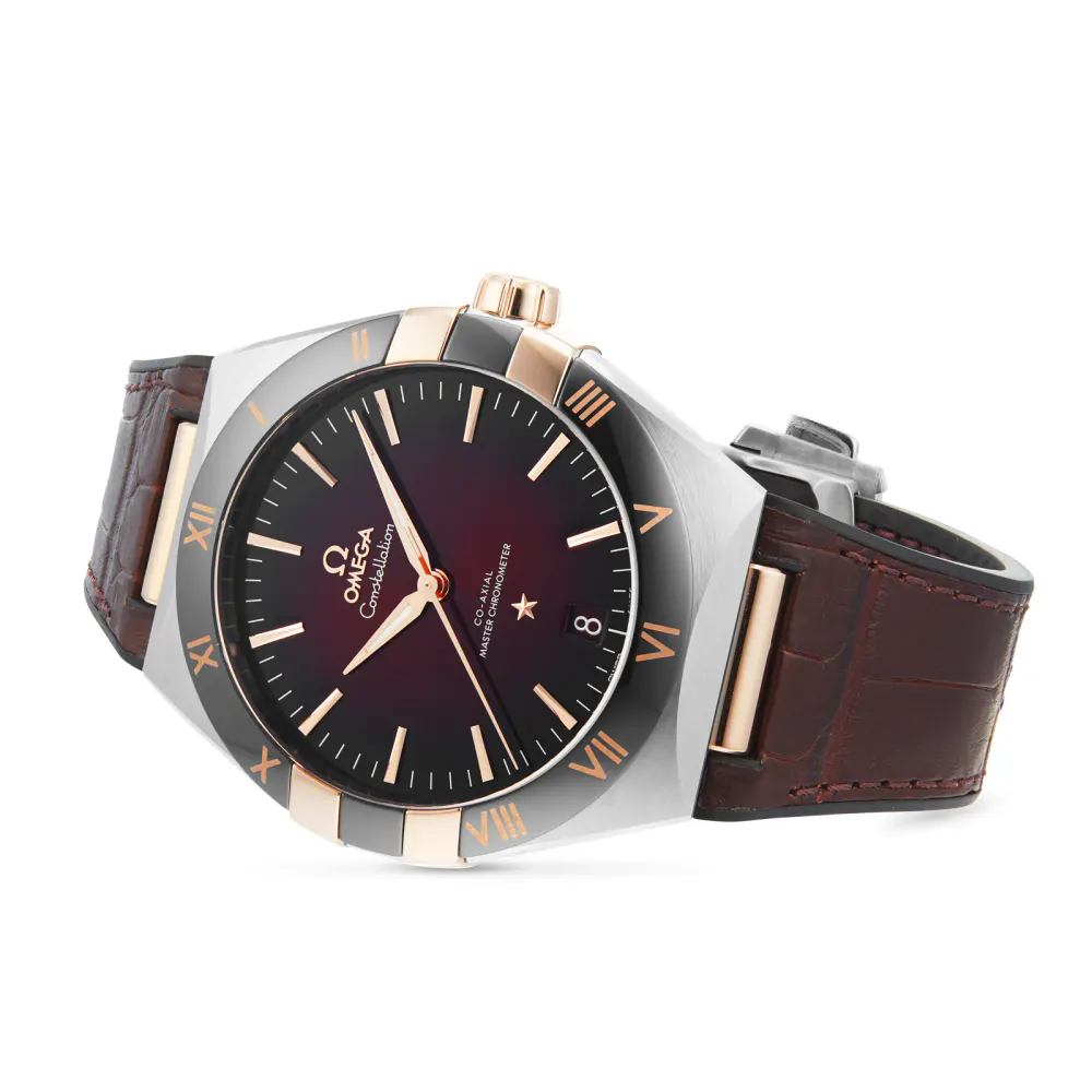 Omega Constellation Co-Axial Master Chronometer 41mm Mens Watch Red in Red, additional product view 3