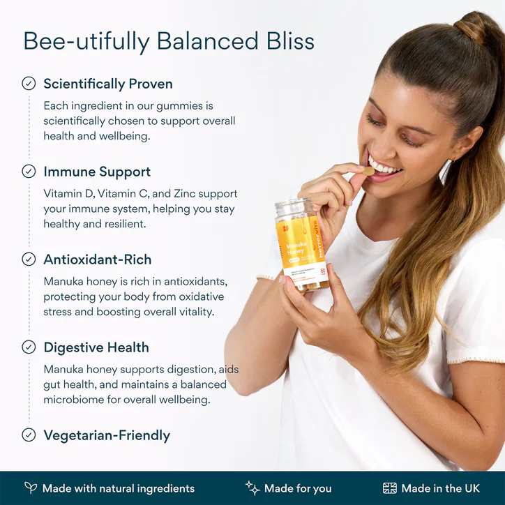 Bettervits Manuka Honey Immunity Gummies, additional product view 2