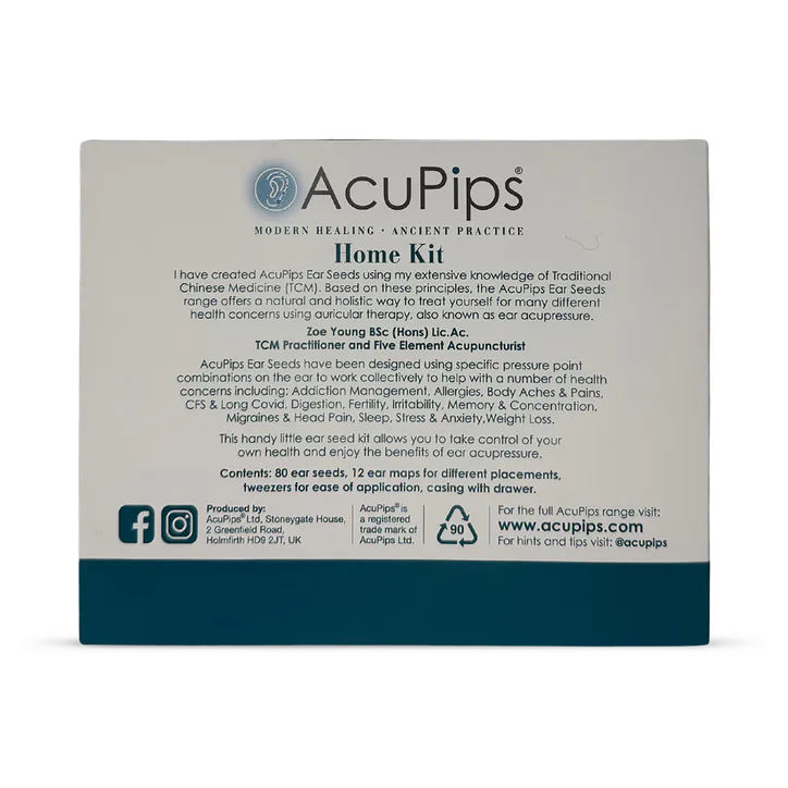 AcuPips Ear Seed Kit for Everyday Wellbeing - 80 Silver Plated Ear Seeds, additional product view 3