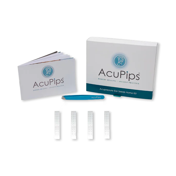 AcuPips Ear Seed Kit for Everyday Wellbeing - 80 Silver Plated Ear Seeds