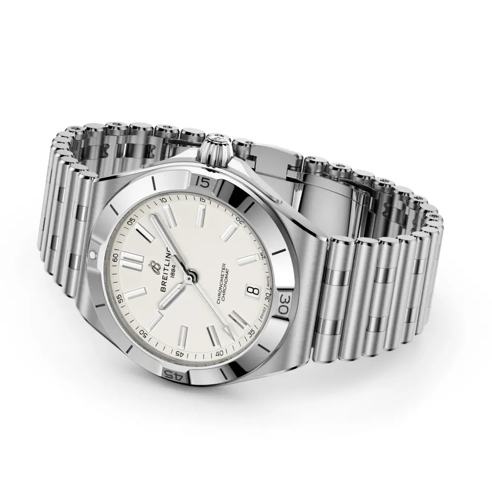 Breitling Chronomat B31 40mm Mens Watch White in White, additional product view 3