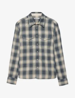 ALLSAINTS Brook Checked Long-Sleeve Cotton Shirt