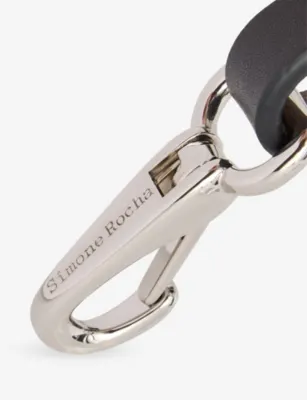 SIMONE ROCHA Tassle-Trim Leather Belt in BLACK, additional product view 2