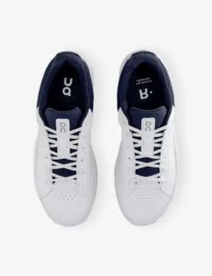 ON The Roger Advantage Faux-Leather Trainers - 10 in White Midnight, additional product view 2