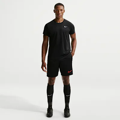 Nike Academy Men's Nike Dri-FIT Football Shorts - Black/White/Bright Crimson/Bright Crimson