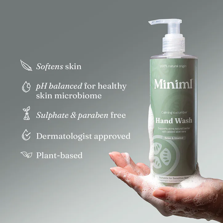 Miniml Hand Wash - Calming Cucumber - 400ml, additional product view 3