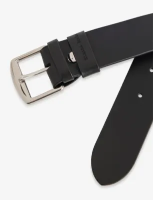 SIMONE ROCHA Crystal-Embellished Leather Belt in BLACK/JET, additional product view 2