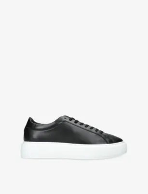 ARNE Essential Leather Low-Top Trainers - EUR 46 / 12 UK MEN in BLACK – Mens | Trainers | Lace up trainers