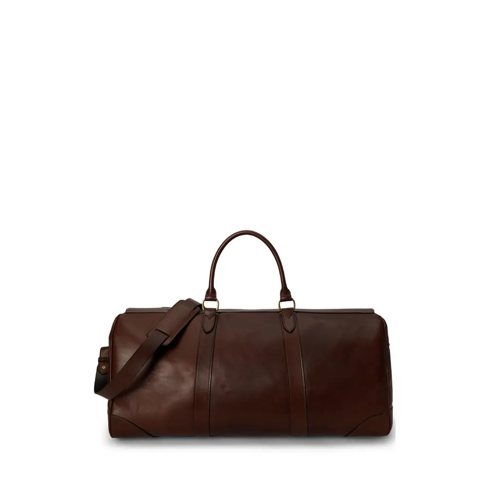 Polo Ralph Lauren Heritage Lock Leather Large Duffel Bag detail 2