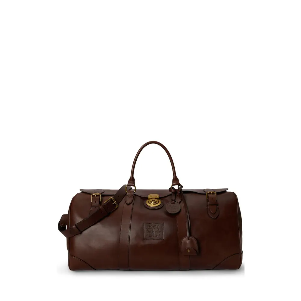 Polo Ralph Lauren Heritage Lock Leather Large Duffel Bag