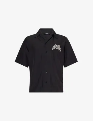 AMIRI Hollywood Camp Short-Sleeve Woven Shirt