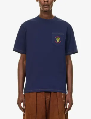 NICHOLAS DALEY Sound Clash Graphic-Print Cotton T-Shirt detail 3
