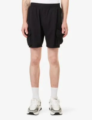 ARNE Patch-Pocket Woven Cargo Shorts detail 3