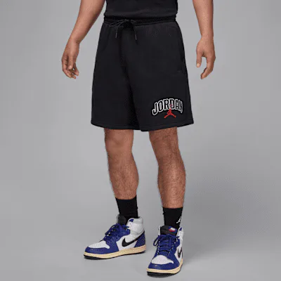 Jordan Brooklyn Fleece Men's Graphic Shorts - Black/Gym Red