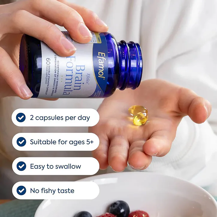Efamol Brain Formula - 120 Capsules, additional product view 3