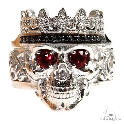 RINA - For Him CUSTOM Skull Sovereign Crown Ring 69517 in 10 – Ring
